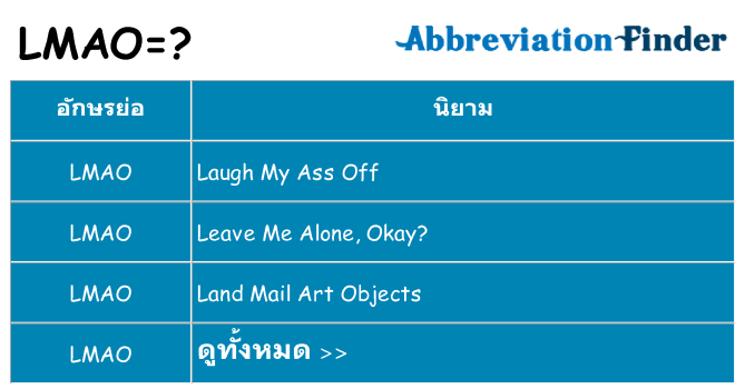 อะไรไม่ lmao ถึง