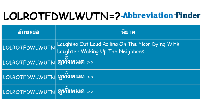 อะไรไม่ lolrotfdwlwutn ถึง