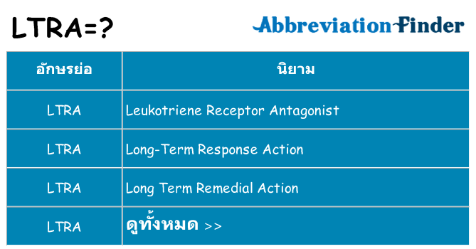 อะไรไม่ ltra ถึง