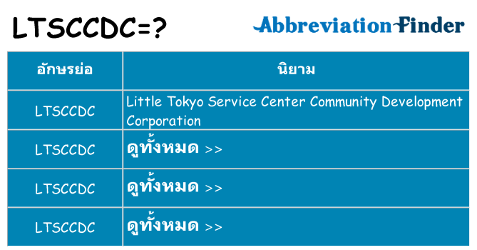 อะไรไม่ ltsccdc ถึง