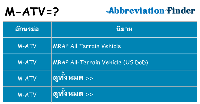 อะไรไม่ m-atv ถึง