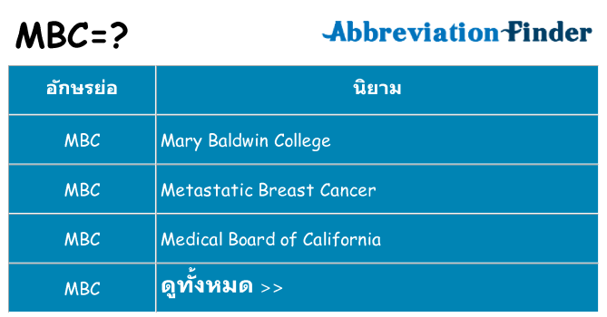 อะไรไม่ mbc ถึง