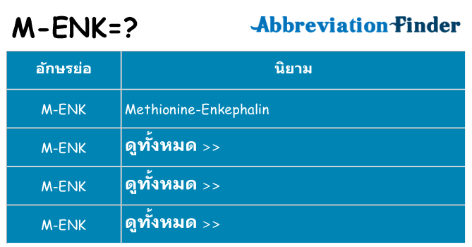 อะไรไม่ m-enk ถึง