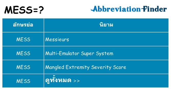 อะไรไม่ mess ถึง