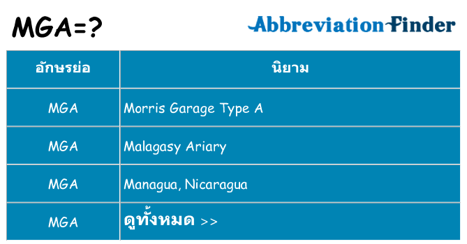 อะไรไม่ mga ถึง