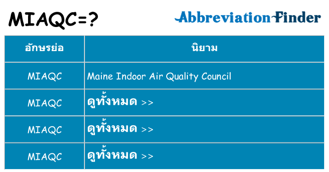 อะไรไม่ miaqc ถึง