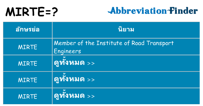 อะไรไม่ mirte ถึง