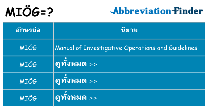 อะไรไม่ miog ถึง