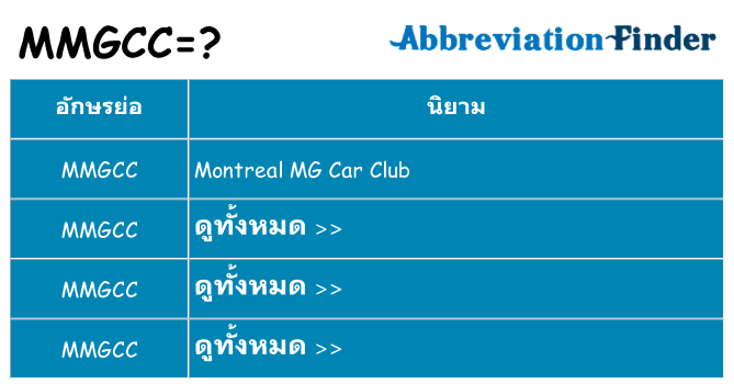 อะไรไม่ mmgcc ถึง