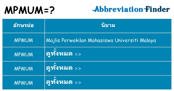 อะไรไม่ mpmum ถึง