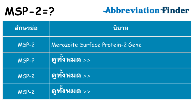 อะไรไม่ msp-2 ถึง