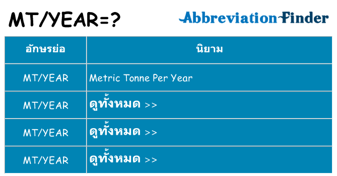 อะไรไม่ mtyear ถึง