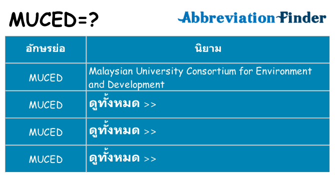 อะไรไม่ muced ถึง