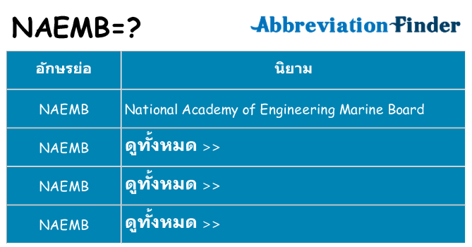 อะไรไม่ naemb ถึง