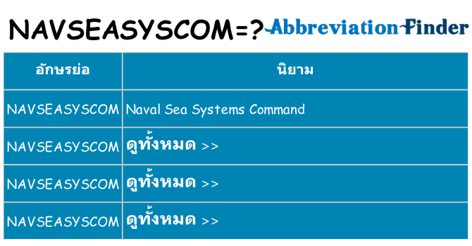 อะไรไม่ navseasyscom ถึง