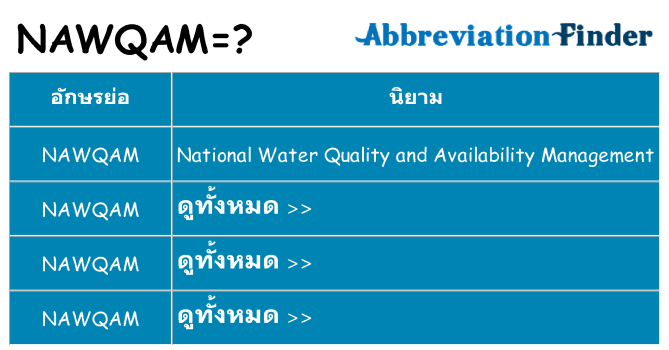 อะไรไม่ nawqam ถึง