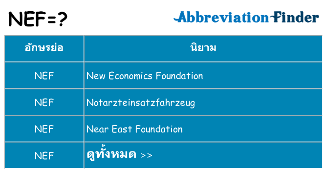 อะไรไม่ nef ถึง