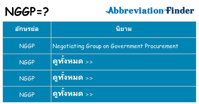 อะไรไม่ nggp ถึง
