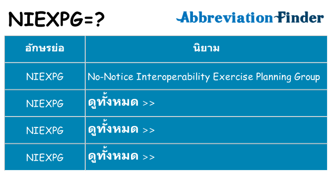 อะไรไม่ niexpg ถึง
