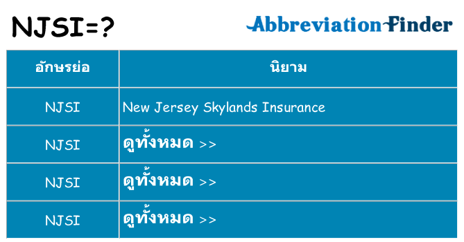 อะไรไม่ njsi ถึง