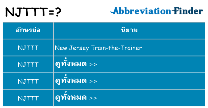 อะไรไม่ njttt ถึง
