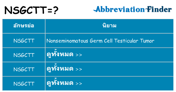 อะไรไม่ nsgctt ถึง