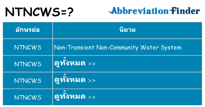 อะไรไม่ ntncws ถึง