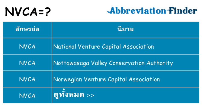 อะไรไม่ nvca ถึง