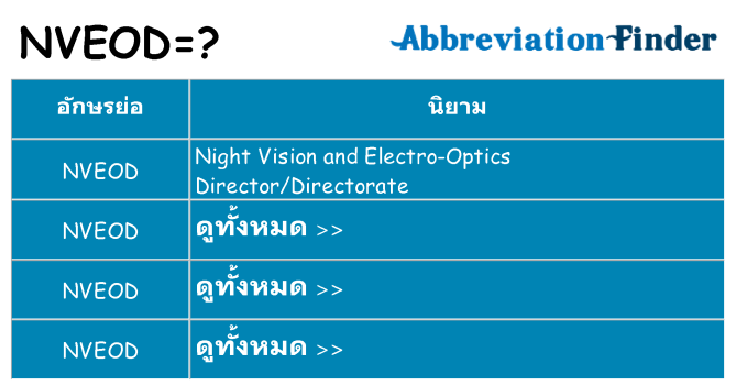 อะไรไม่ nveod ถึง