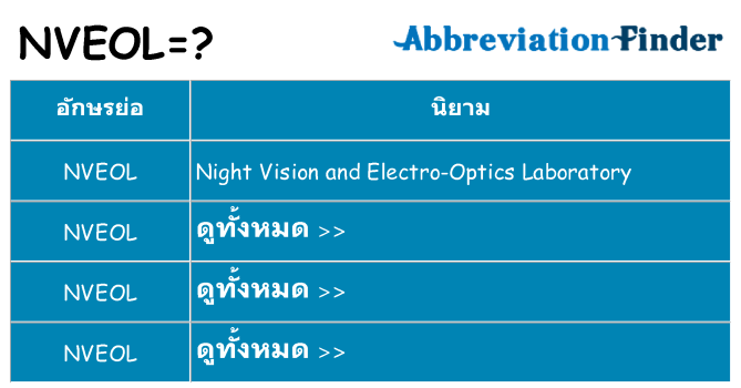 อะไรไม่ nveol ถึง