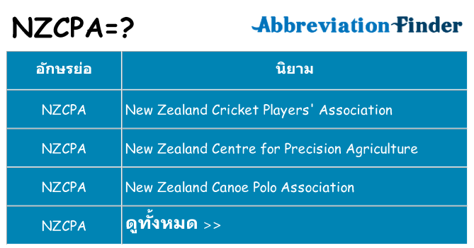 อะไรไม่ nzcpa ถึง