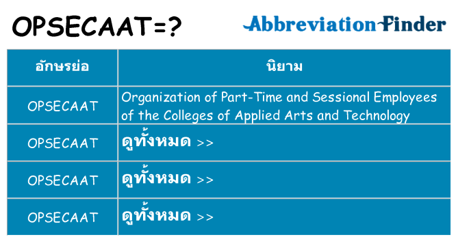 อะไรไม่ opsecaat ถึง