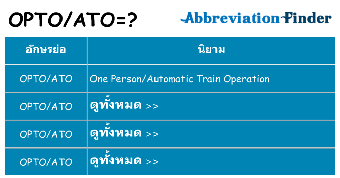 อะไรไม่ optoato ถึง
