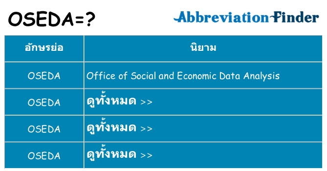 อะไรไม่ oseda ถึง