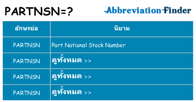 อะไรไม่ partnsn ถึง