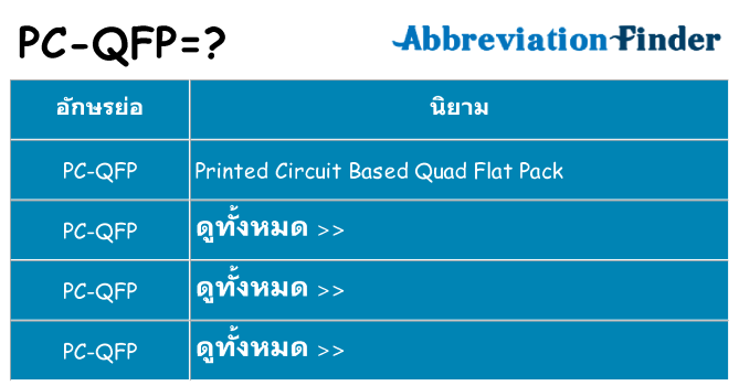 อะไรไม่ pc-qfp ถึง