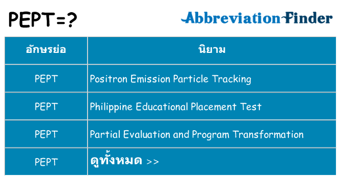 อะไรไม่ pept ถึง
