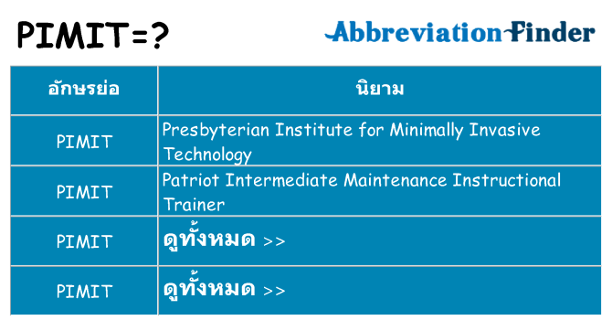 อะไรไม่ pimit ถึง