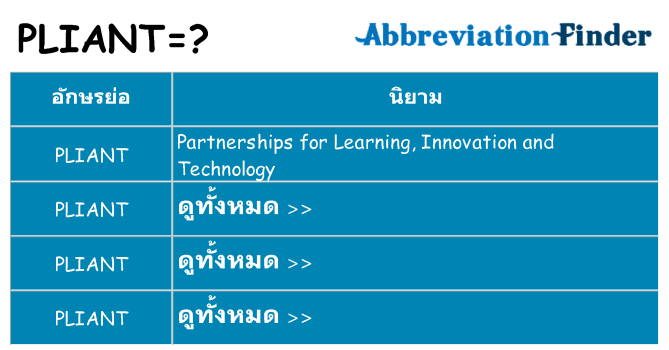 อะไรไม่ pliant ถึง