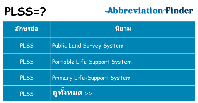 อะไรไม่ plss ถึง