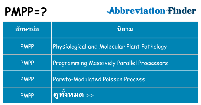 อะไรไม่ pmpp ถึง