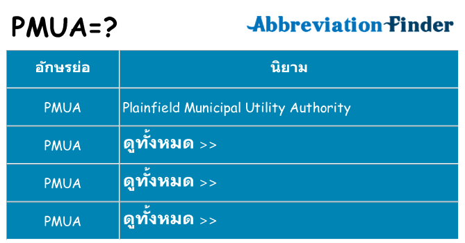 อะไรไม่ pmua ถึง