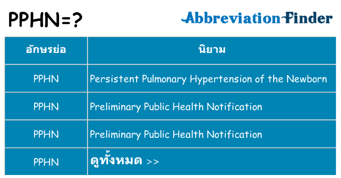 อะไรไม่ pphn ถึง