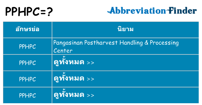 อะไรไม่ pphpc ถึง