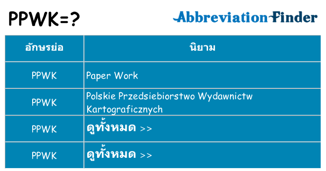 อะไรไม่ ppwk ถึง