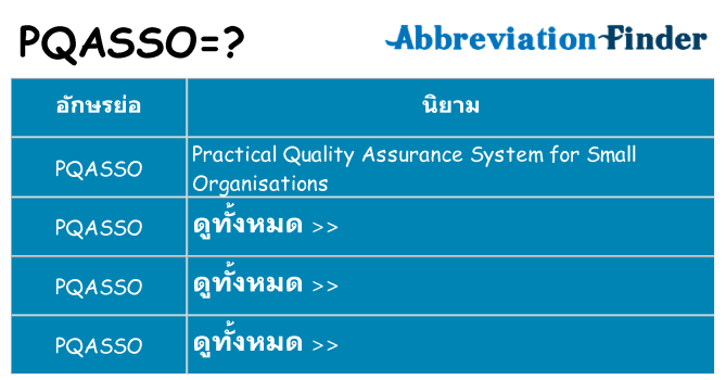 อะไรไม่ pqasso ถึง