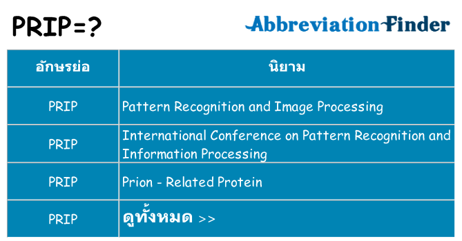 อะไรไม่ prip ถึง