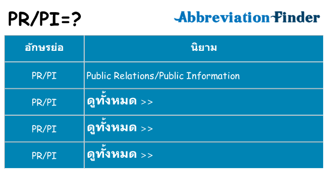 อะไรไม่ prpi ถึง