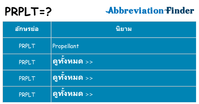 อะไรไม่ prplt ถึง