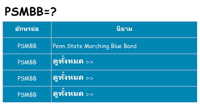 อะไรไม่ psmbb ถึง